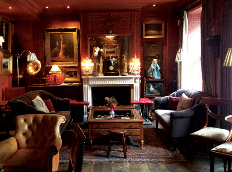 The Zetter Townhouse The ground floor bar & lounge is amongst the best in London, like being in Vivienne Westwood's living room, tipsy.