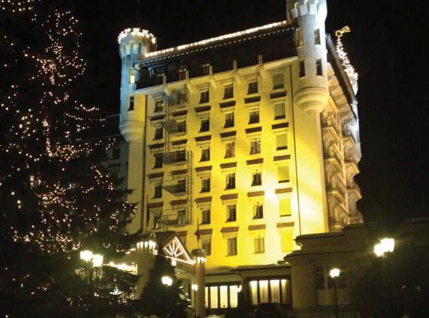 Gstaad Palace G'staad Palace at night...an absolutely magical sight.