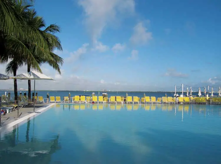 The Standard Miami Blue skies and blue water. I have arrived at The Standard Spa.