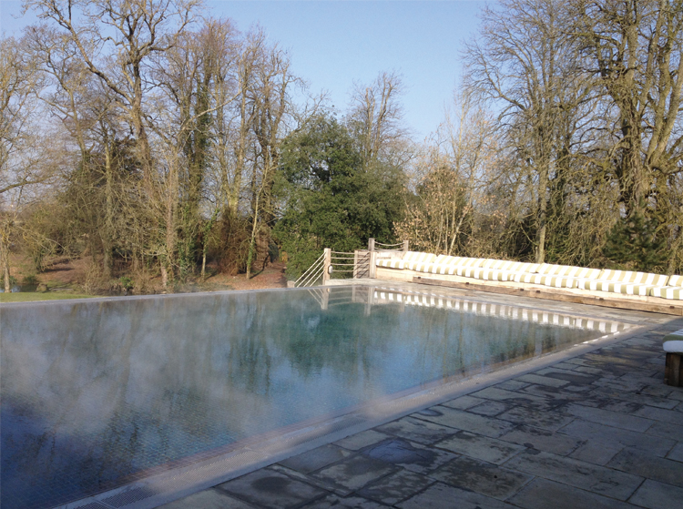 Babington House The pool, great for late night skinny dipping. 