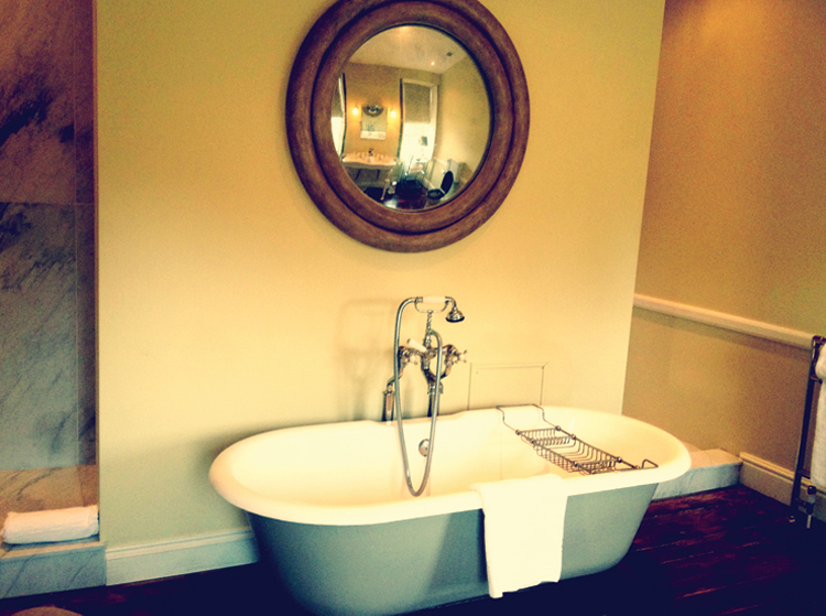 Babington House Freestanding bathtub. 