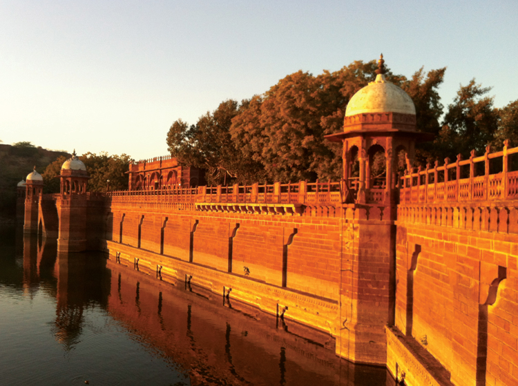 Bal Samand Lake Palace View of the adjacent Bal Samond Palace- there are great trails around this lake and into the nearby hills. This is the one place in India where you don’t see anyone. Saw a world class sunset here.