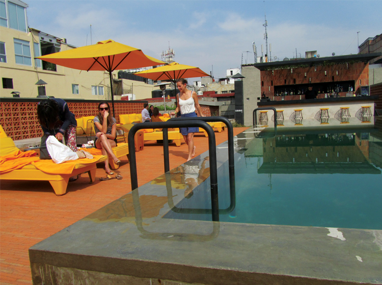 Downtown Mexico The hostelers have access to the pool for a mínimum cost. It keeps the vibe of the pool young and international.