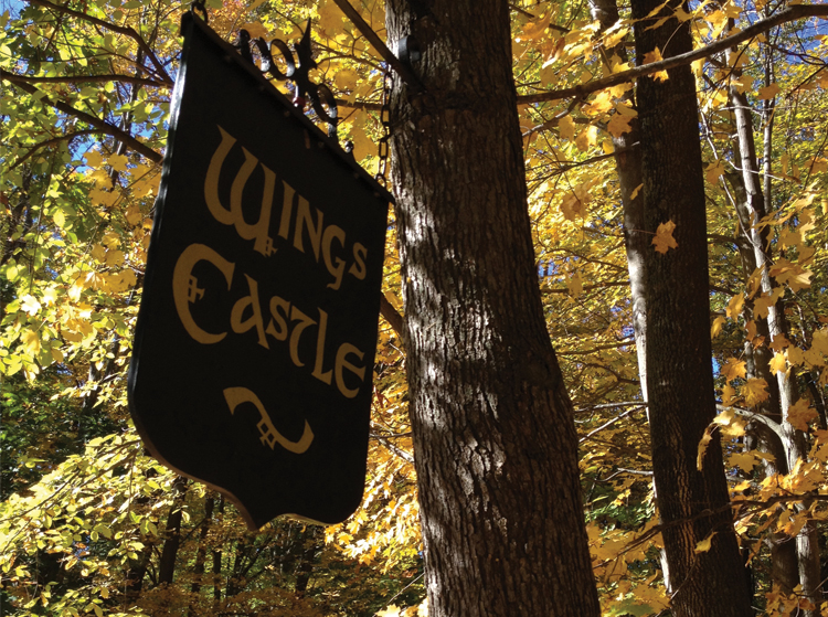 Wing’s Castle Appropriate castle signage. 