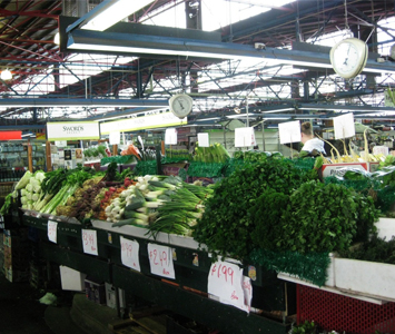 pick up fresh veggies + fruit <br />just across the road for a picnic