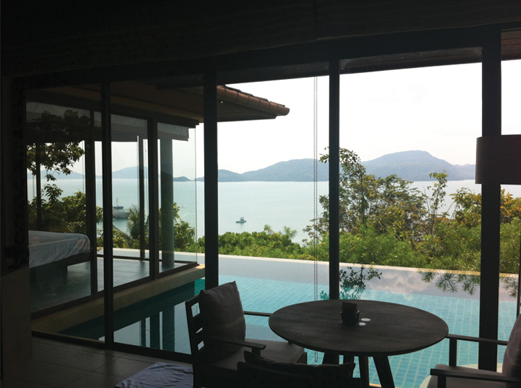 Sri Panwa View from our sea-view pool villa.