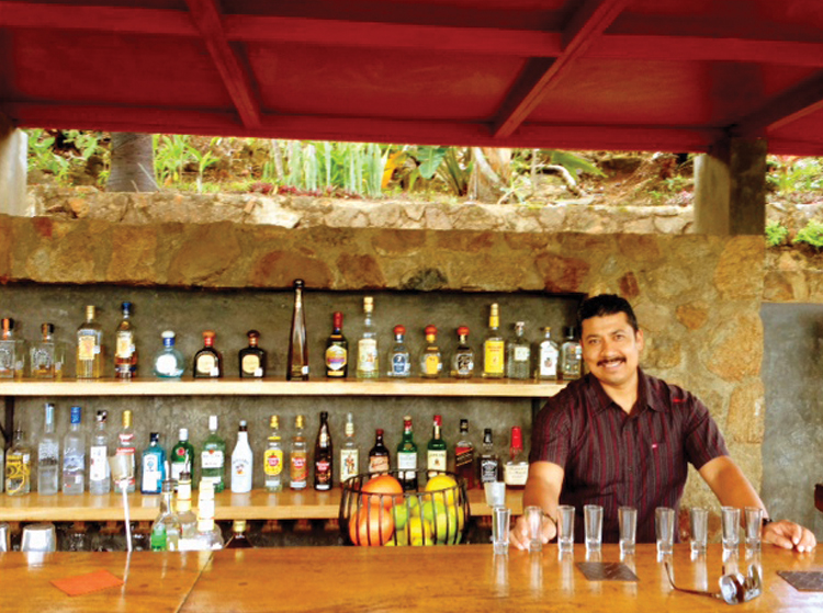 Verana This is the bartender giving us a tequila <br /></noscript>tasting and lesson on how it's all done.