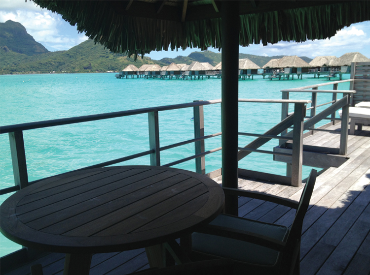 Four Seasons Bora Bora Plenty of room for sun and plenty of room for shade.