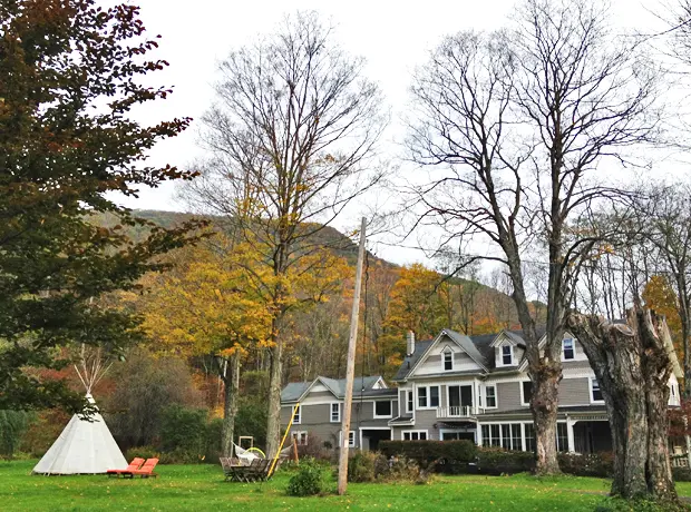 Breathe Inn This is Breathe Inn. It’s the coolest B&B Upstate. A few miles from Phoenicia and Woodstock, the design is modern (no crocheted doilies here) and the owners, who live half the time in Brooklyn, are cool, really cool. You’ll wish they were your friends.