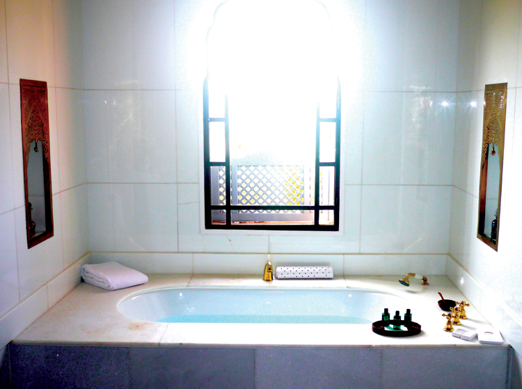 Taj Palace Spiritual bathing.
