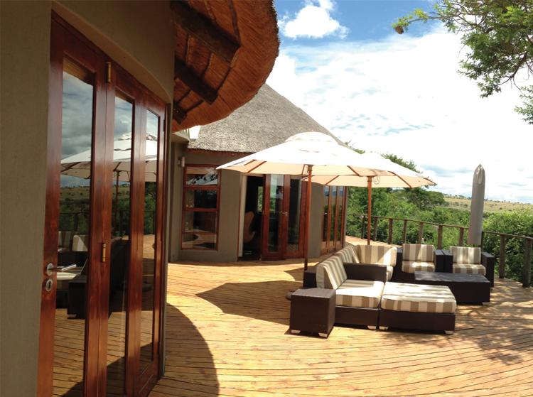 Nambiti Plains Lodge I sat out on this deck for several hours every day just taking in the sounds.