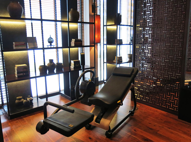 The Chedi The coolest looking gym.