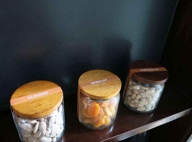 The Chedi Healthy snacks in the room – Nuts & dried fruit.