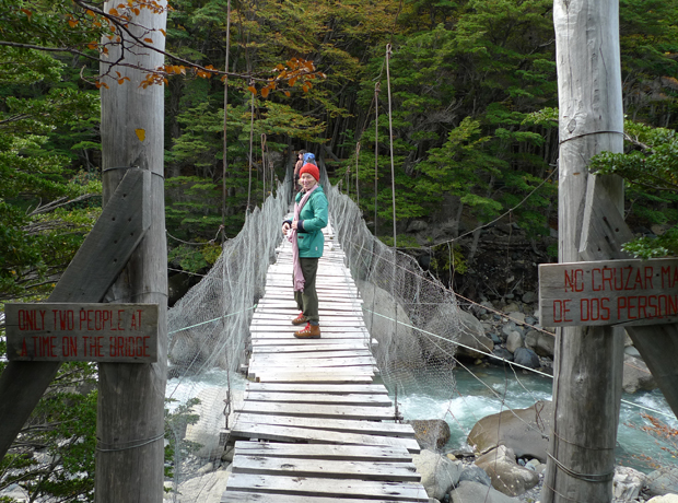 EcoCamp Scary bridge crossing!