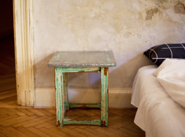 Brody House Bedside table in second bedroom.