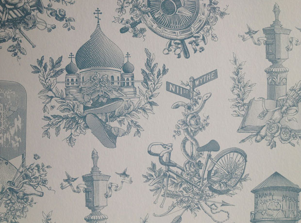 The Wythe Hotel Wallpaper made exclusively for the Wythe.