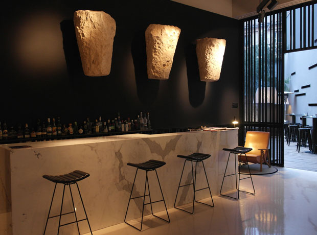 Caro Hotel Bar with sun-lit terrace along the city’s Arabic wall, 
perfect for an aperitif or two.