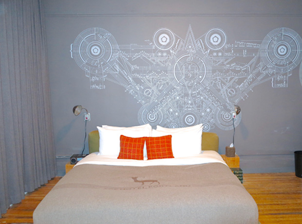 Ace Hotel Portland Musical mural & one of the comfiest beds I've had the pleasure of sleeping in.