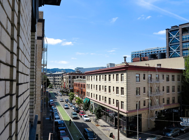 Ace Hotel Portland View of Portland from the room. 