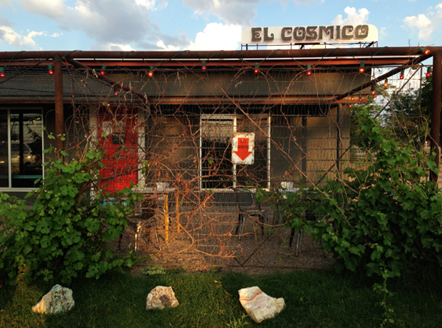 El Cosmico This is the entrance to the lobby area, open from 8am - 8pm. 