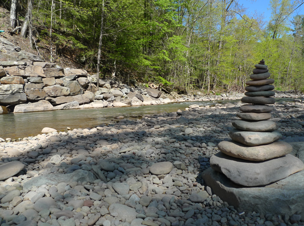 The Graham and Co. The Esopus Creek stems off the Hudson River and is directly behind the Graham & Co. At night, you can hear it softly trickling behind your hotel room so leave your meditation music at home. 