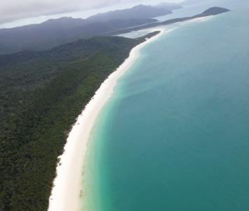 Helicopter or sea plane to Whitehaven Beach for a picnic