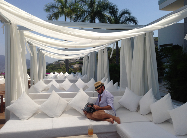 Hotel Encanto Antoine sitting pretty in one of the many gazebos. 