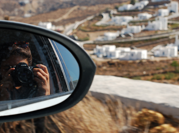 San Giorgio Mykonos Greek life selfie. 