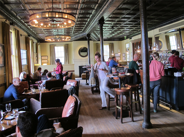 Cavallo Point A mix of locals & guests at Farley Bar. 