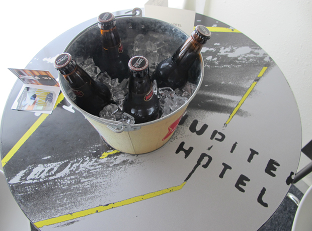 Jupiter Hotel Welcomed by a cold bucket of beers! Oh so Portland. 