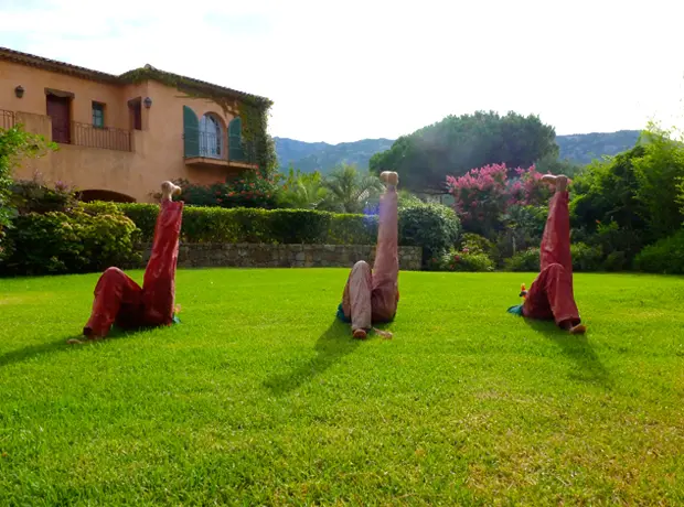 La Signoria A distant view of one of the many quirky and fun sculptures found onsite. Bottoms up!