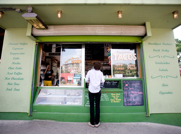 Hotel San Jose Jo’s coffee spot located in the parking lot serving up delicious pastries!