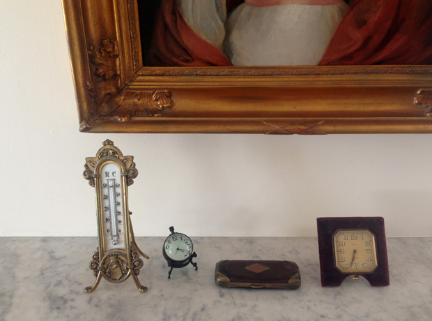 The Parsonage Bits and bobs on the fireplace in our room. 