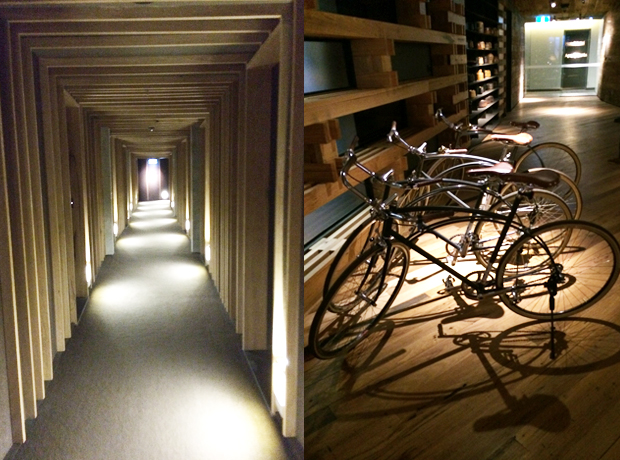 Hotel Hotel Corridor – it’s like the labyrinth – I’m doing Bowie proud. Bikes – free to hire and hit one of many excellent local galleries, all aboard! 