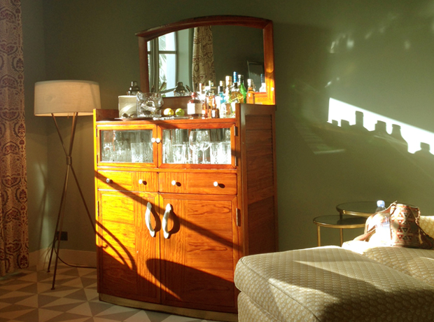 Soho Beach House My favorite part of our room – the cocktail cabinet, that little beauty was fully stocked for anything & everything.