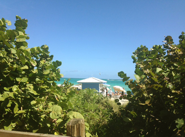 Soho Beach House First view of the ocean. 