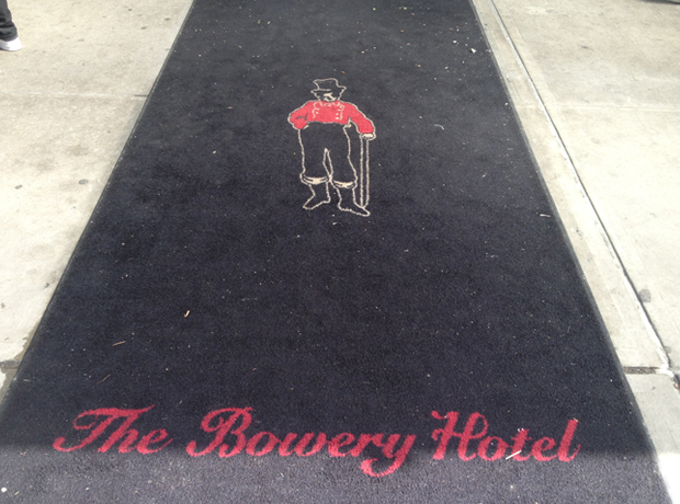 The Bowery Hotel Good morning. The very polite and perpetually foxy bellboys indeed rock a red blazer and top hat. 