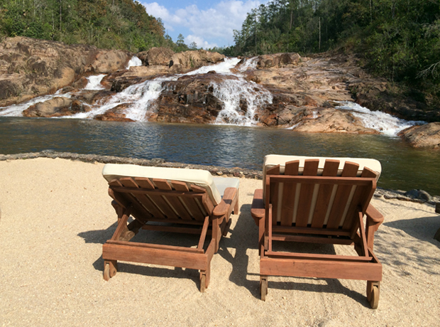 GAIA Riverlodge And this is the best bit… you can take a ‘mountain elevator’ or walk 250 steps down to the natural pool for sunning and <br></noscript>swimming. Heaven!