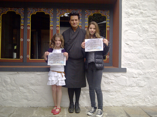 Uma Paro The guide said they'd never had a nine year old at base camp before, so the girls each got official certificates from Uma Paro after completing the trip.
