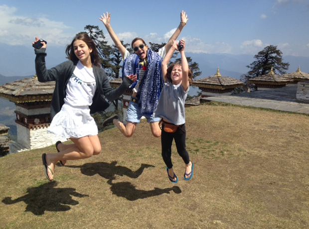 Uma Paro The kids were jumping for joy when they saw the Himalayas for the first time.