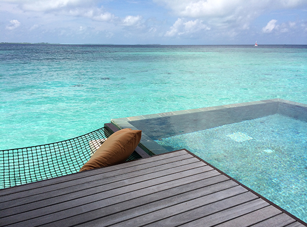 Ayada Resort Over-water hammocks are not overrated. In fact, this one is comfy and cool! 