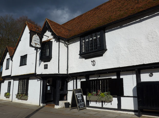 The Olde Bell The pretty facade of The Olde Bell. They first opened those doors <br></noscript>in 1135 AD! 