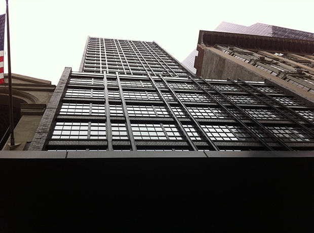 Viceroy New York The Viceroy’s dark façade – looking up from street level.
