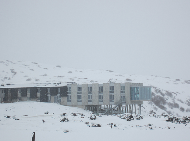 Ion Luxury Adventure Hotel Driving up to the Ion Hotel...it's nestled at the very top of Mount Hengill!