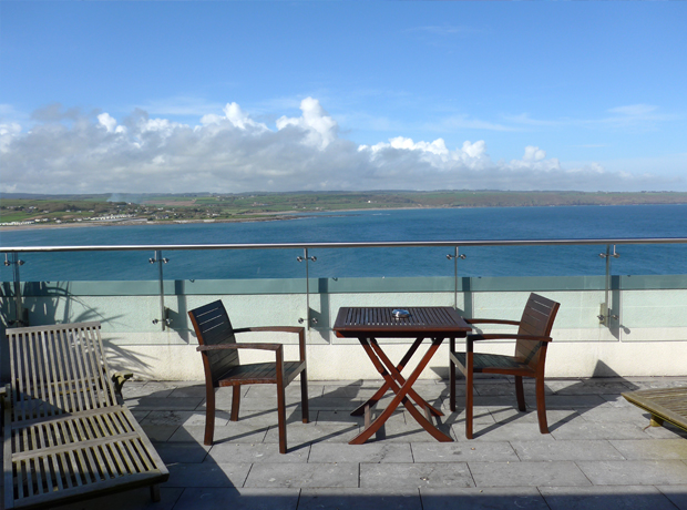 Cliff House Hotel  Incredible views across the bay of Ardmore from our large balcony.
