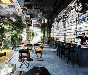 Think Sao Paulo’s “Gemma,” equipped with reclaimed woods and strings of naked light bulbs, delicious 