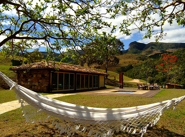 Reserva do Ibitipoca The wood-fired outdoor jacuzzi and sauna. 