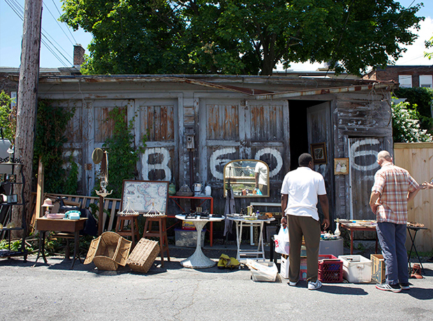 Wm. Farmer and Sons Boarding & Barroom Backstreet business off Warren Street. There is a great range of antique shopping options depending on your budget.
