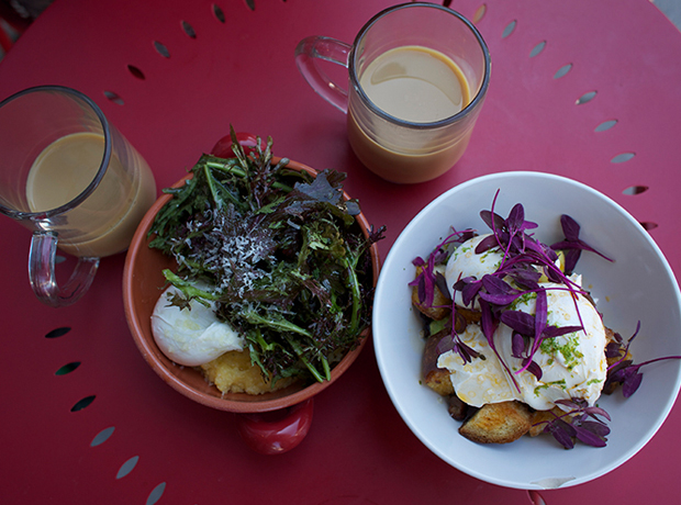 Wm. Farmer and Sons Boarding & Barroom Breakfast eggs at Bread on Warren Street.