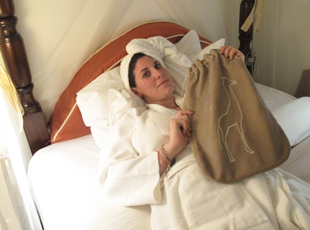 Giraffe Manor Turn down for what? The adorable hot water bottles they place under the sheets before you turn in! 